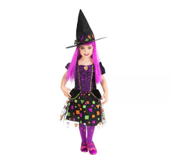 Costume da strega Top Symbol per bambina