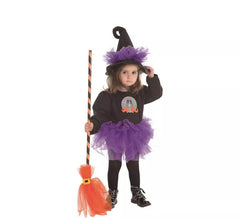 Tutu costume da strega per una bambina