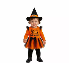 Costume da strega zucca per bambina
