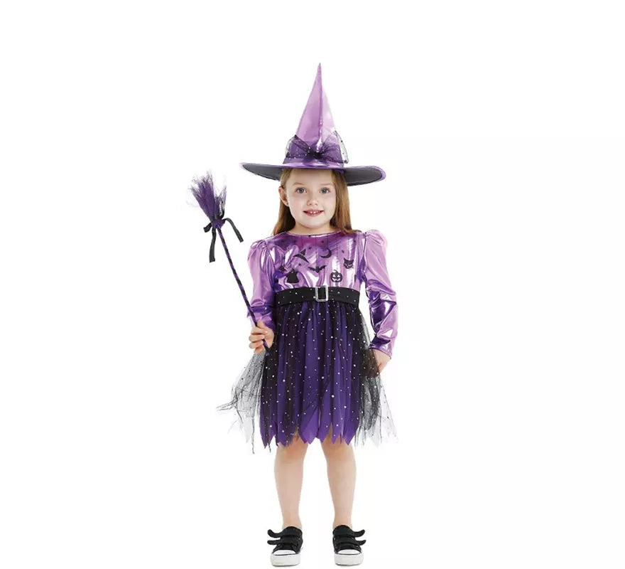 Disfraz de Brujita Lila Baby para niña y bebé