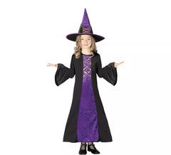 Costume da Strega lilla per bambina