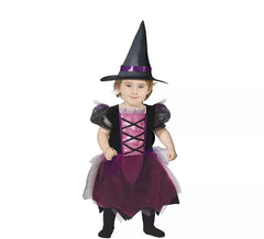 Costume della strega rosa e nera per bambino