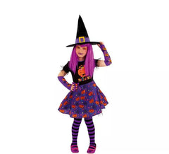 Costume da Strega dolcetto o scherzetto per bambina