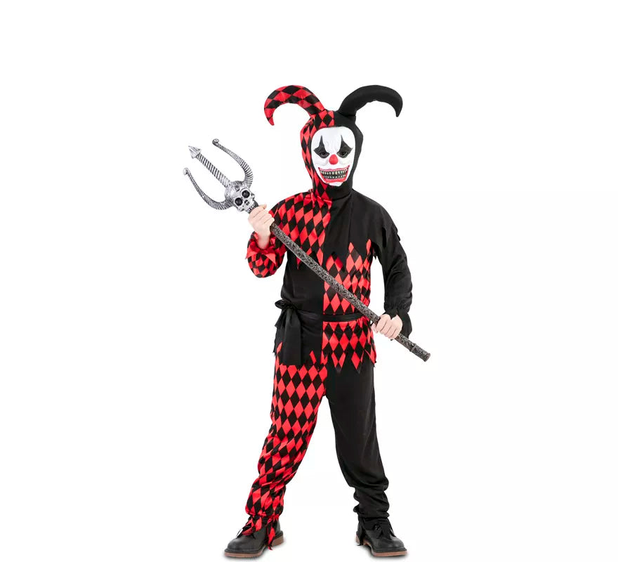 Disfraz de Bufón Siniestro para niño