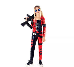 Costume da giullare assassino per bambina