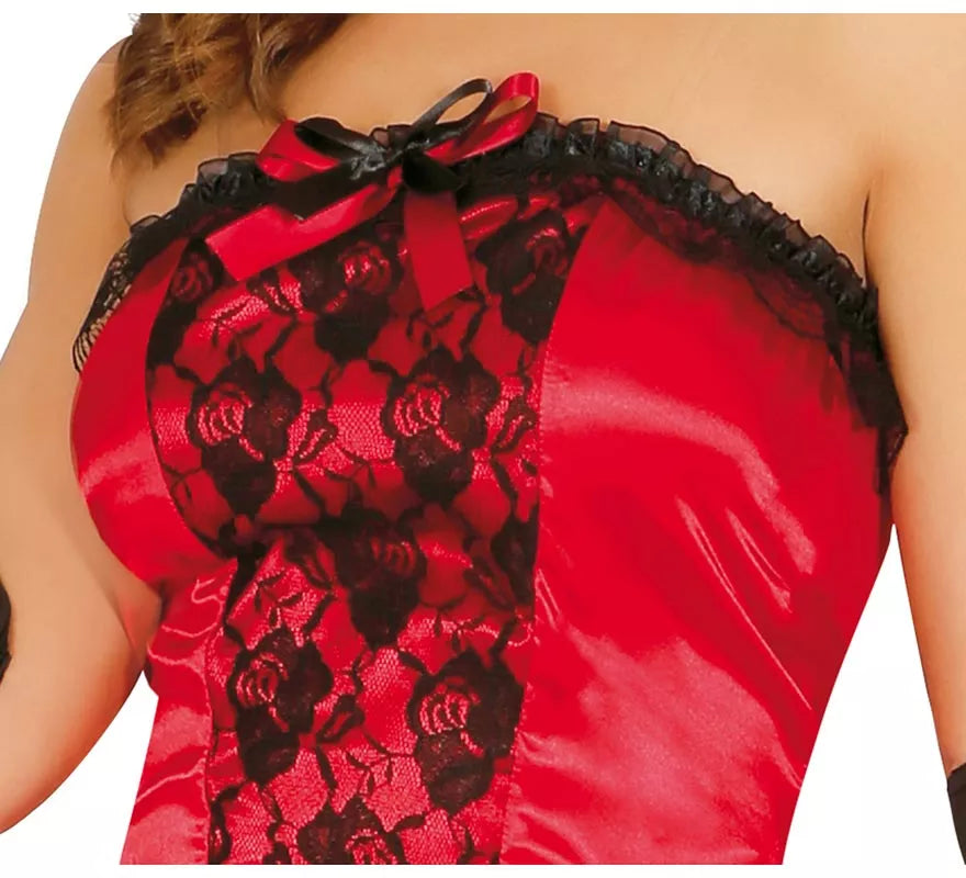 Translation missing: it.Disfraz de Burlesque Can-can rojo para mujer