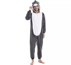 Costume da asino grigio per uomo