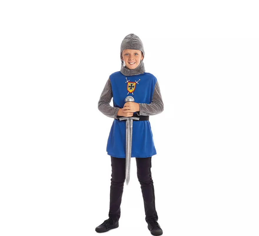 Translation missing: it.Disfraz de Caballero Medieval azul para niño