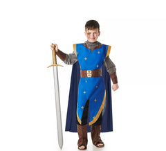 Costume da cavaliere medievale blu per bambini