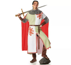 Costume da cavaliere medievale da leone per uomo