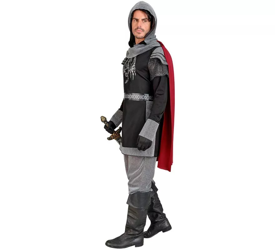 Translation missing: it.Disfraz de Caballero Medieval Oscuro para hombre