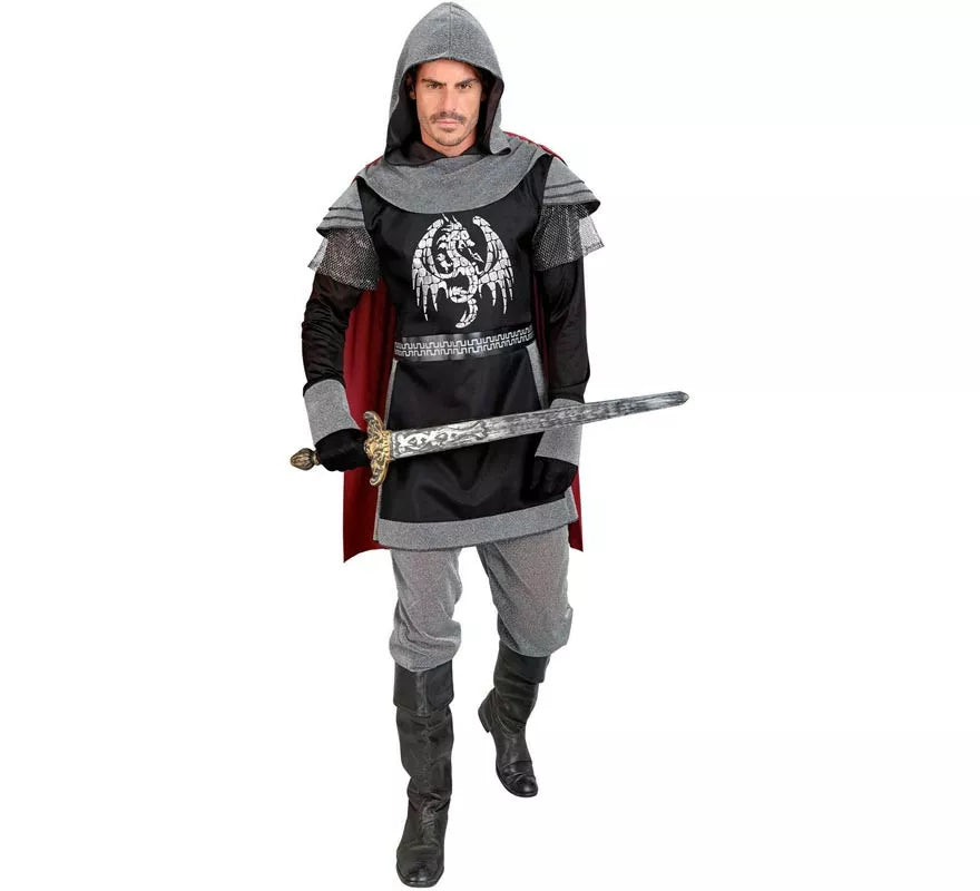 Translation missing: it.Disfraz de Caballero Medieval Oscuro para hombre