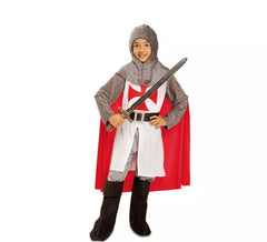 Costume templare cavaliere medievale per ragazzo