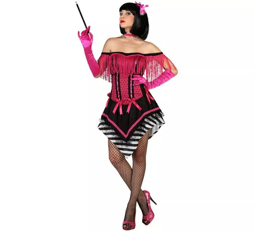 Translation missing: it.Disfraz de Cabaretera fucsia para mujer