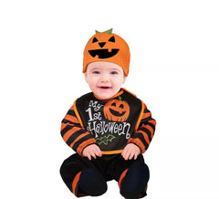 Disfraz de Calabaza 1st Halloween para bebé