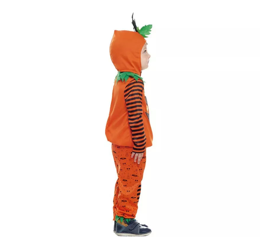 Translation missing: it.Disfraz de Calabaza a rayas con gorro para bebé y niños