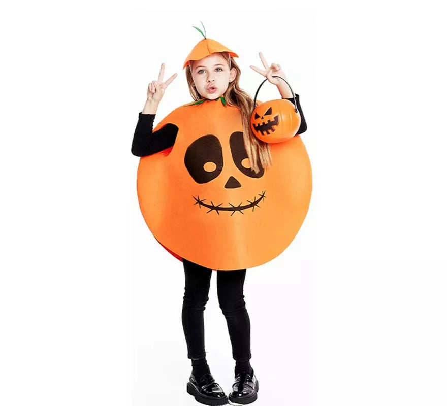 Translation missing: it.Disfraz de Calabaza circular con gorro para niños