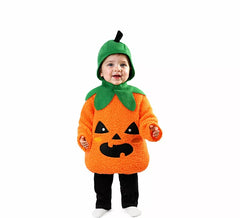 Divertente costume da zucca per neonato