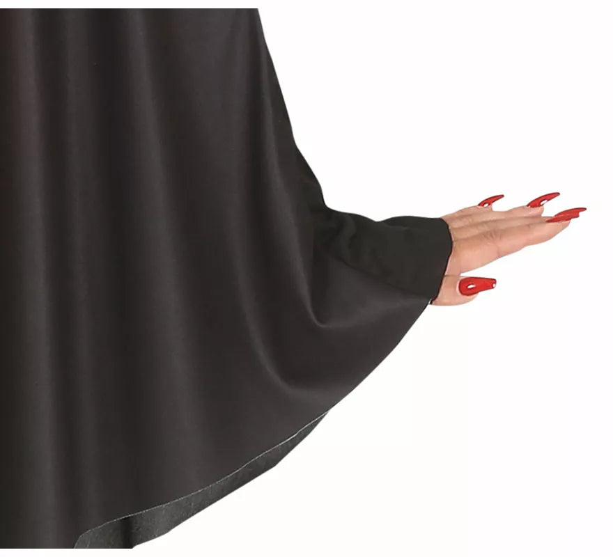 Translation missing: es.Disfraz de Calabaza en Poncho Negro para mujer