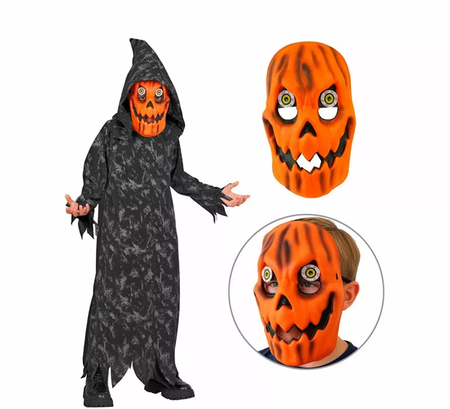 Disfraz de Calabaza Muerte con Máscara para niños