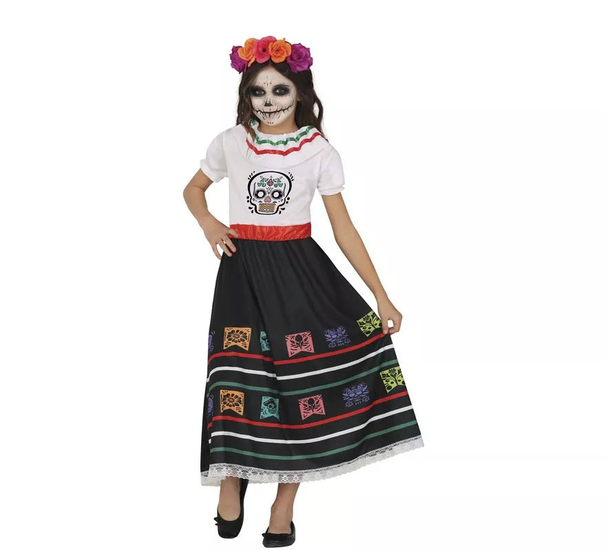 Translation missing: es.Disfraz de Calavera Catrina para niña