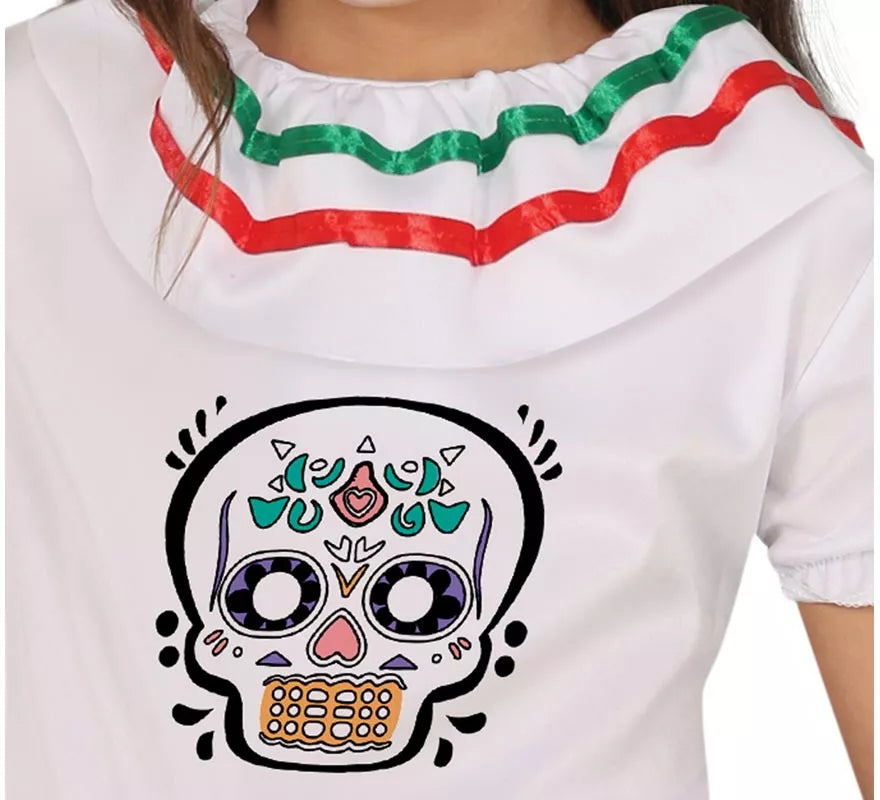 Translation missing: es.Disfraz de Calavera Catrina para niña