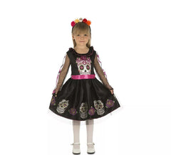 Costume da Teschio nero per bambina