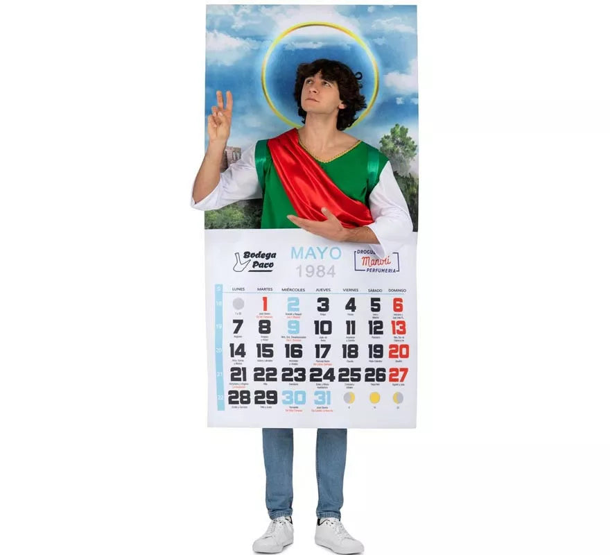 Translation missing: es.Disfraz de Calendario San Pancracio para adulto