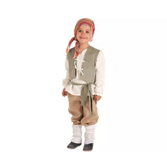 Disfraz de Campesino Medieval Carlos para niño