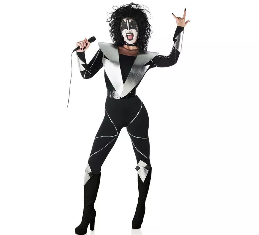 Translation missing: it.Disfraz de Cantante de Rock maquillada para mujer