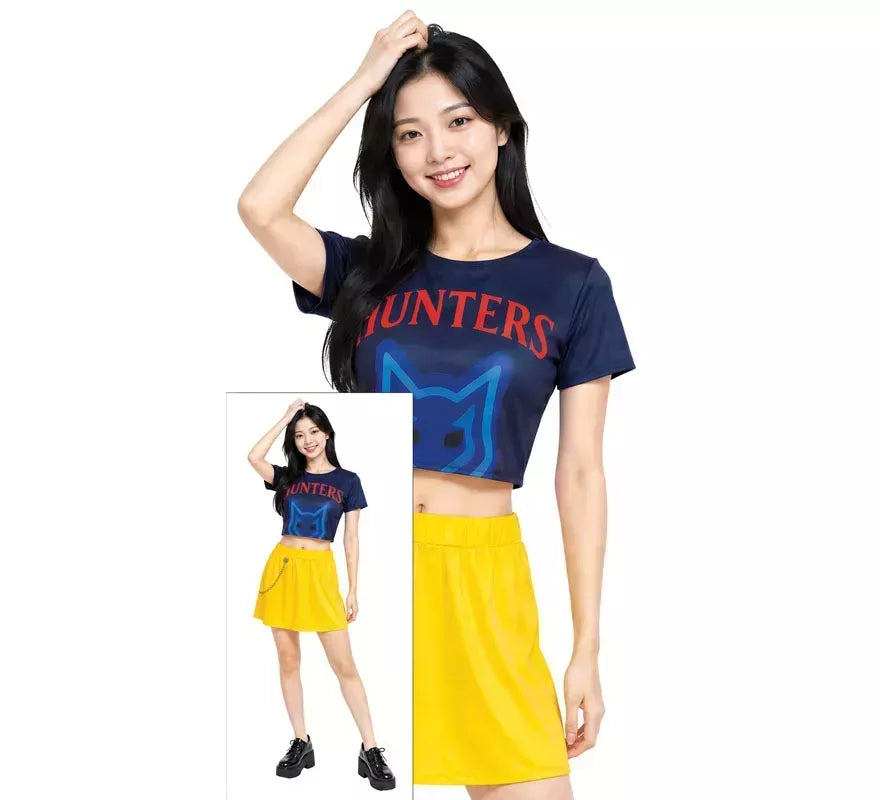 Disfraz de Cantante K-Pop Star Hunter Lite para mujer