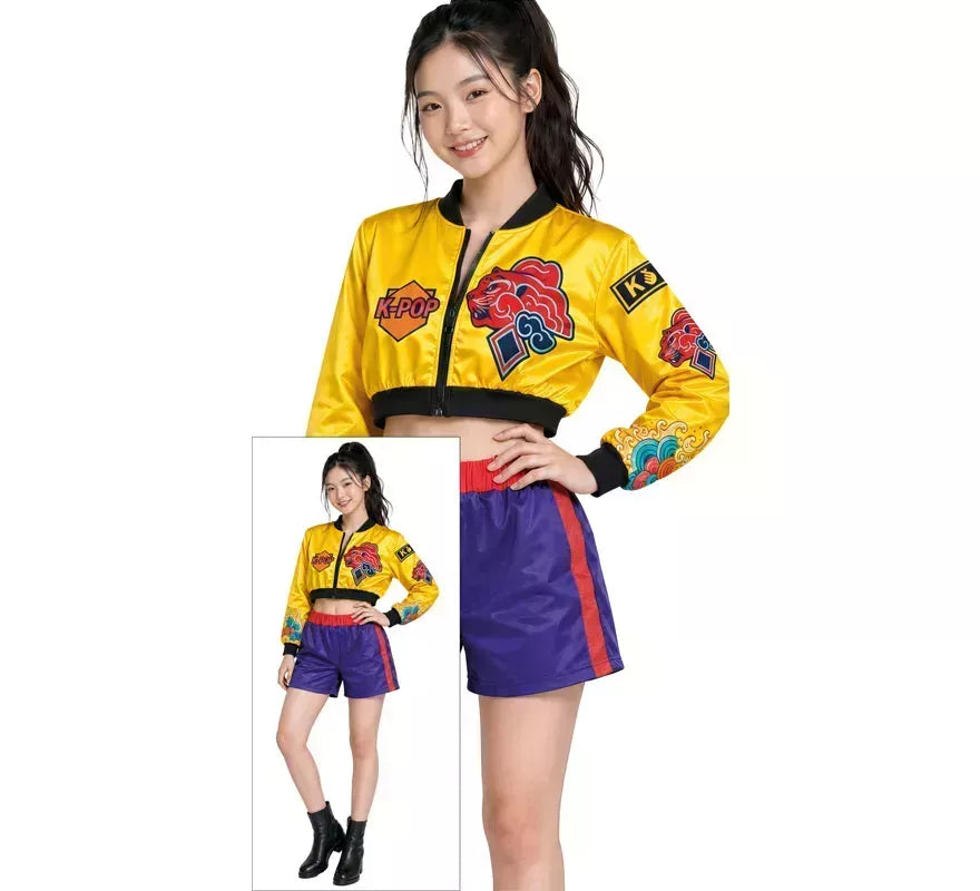 Disfraz de Cantante K-Pop Star Nova Lite para mujer