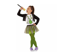 Costume da cantante Pop Verde per bambina