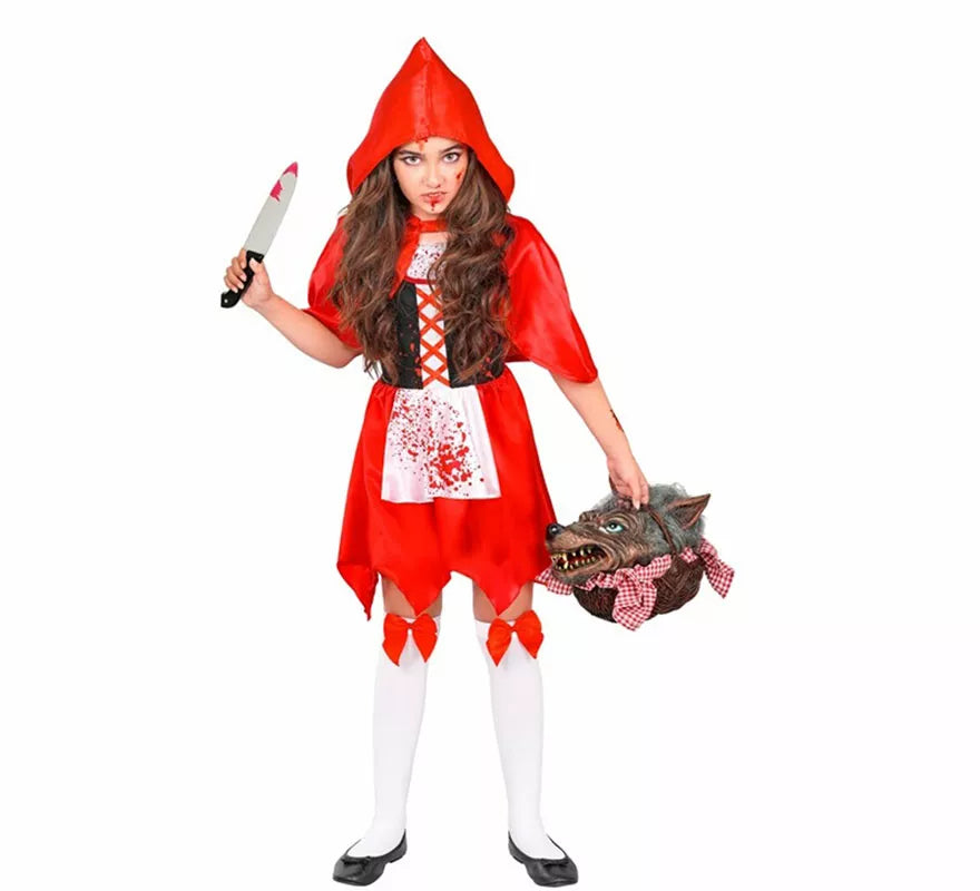 Disfraz de Caperucita Zombie para niña