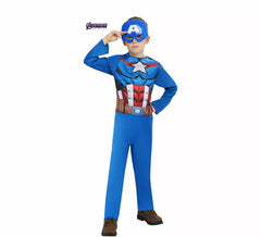 Costume classico da Capitan America con maschera per bambini