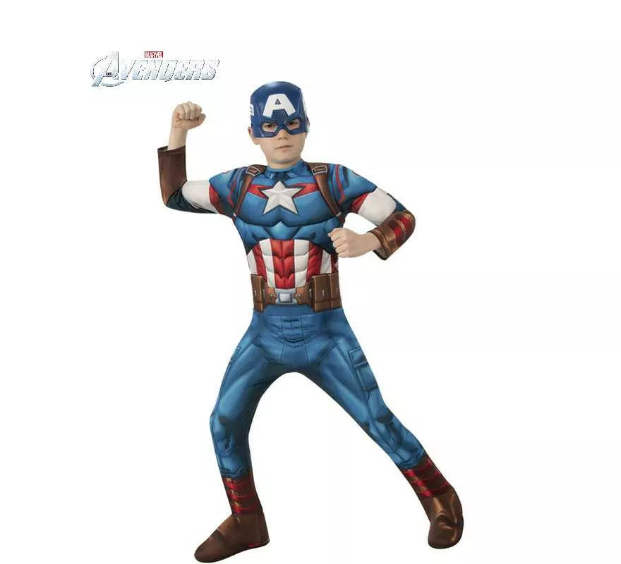 Translation missing: it.Disfraz de Capitán América Clásico para niño