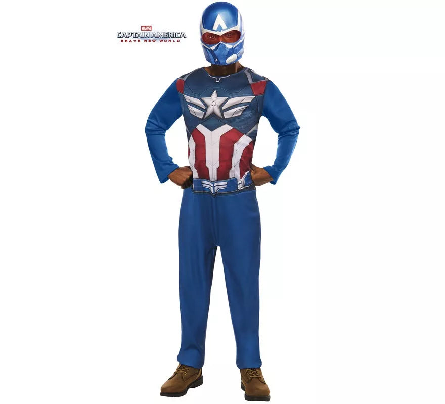Translation missing: it.Disfraz de Capitán América con Máscara para hombre