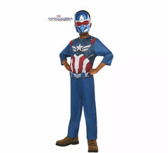 Costume da Capitan America con maschera per bambini