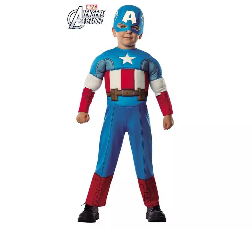 Translation missing: es.Disfraz de Capitán América Deluxe para bebé