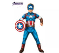 Disfraz de Capitán América musculoso deluxe para niño