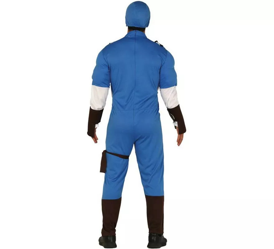 Translation missing: it.Disfraz de Capitán Azul para hombre
