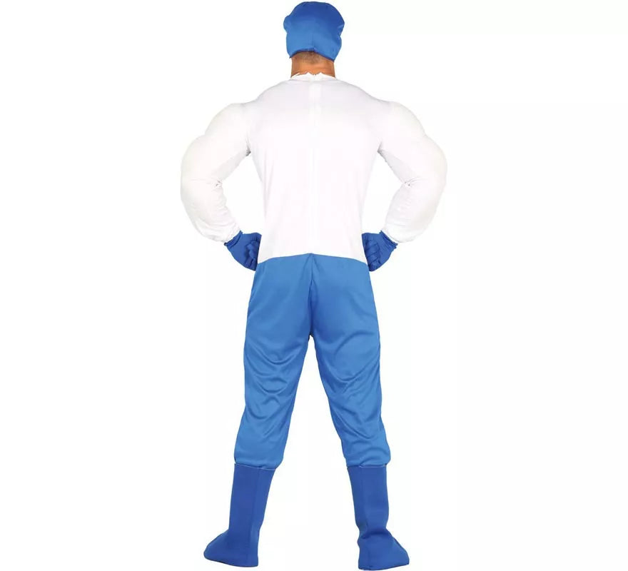 Translation missing: es.Disfraz de Capitán azul para hombre