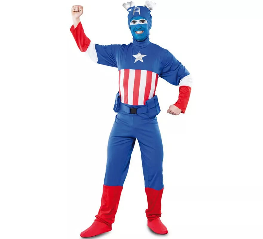 Translation missing: it.Disfraz de Capitán azul para hombre