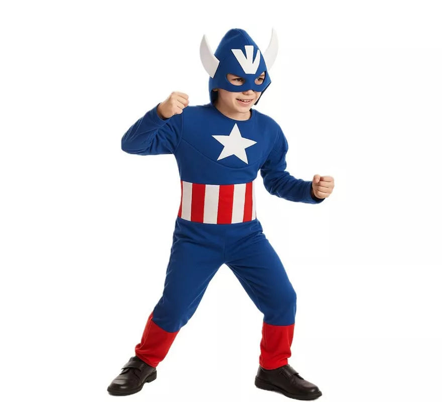 Disfraz de Capitán azul para niño