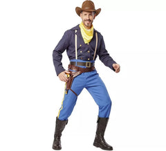 Costume da uomo del Capitano Wayne Settimo Cavalleria