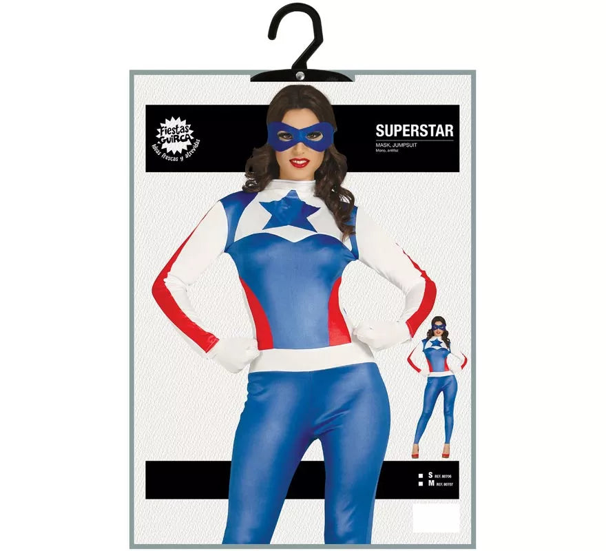 Disfraz de Capitana azul para Mujer