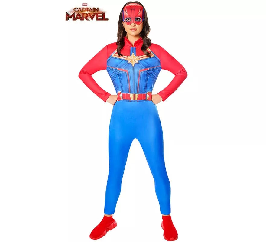 Translation missing: it.Disfraz de Capitana Marvel Clásico para mujer