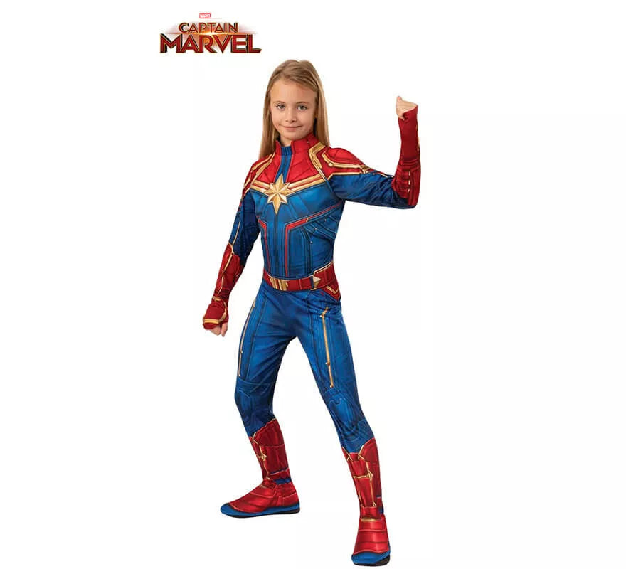 Translation missing: it.Disfraz de Capitana Marvel para niña