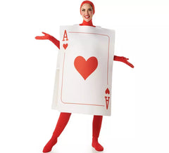 Costume da carta da gioco Asso di Cuori per adulti