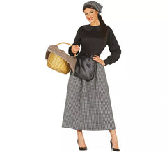 Costume Castañera con gonna lunga per donna